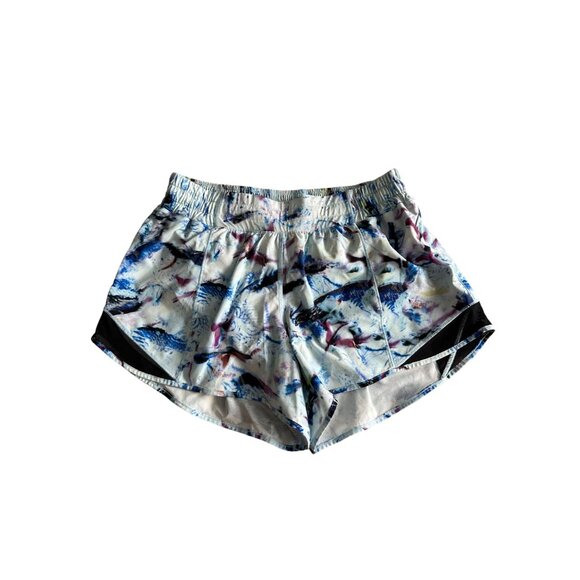 LULULEMON Multicolor Running Workout Shorts Size 8 Tall - Picture 2 of 7